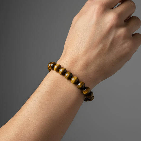 🟤 Brown Tiger Eye Strength Bracelet
