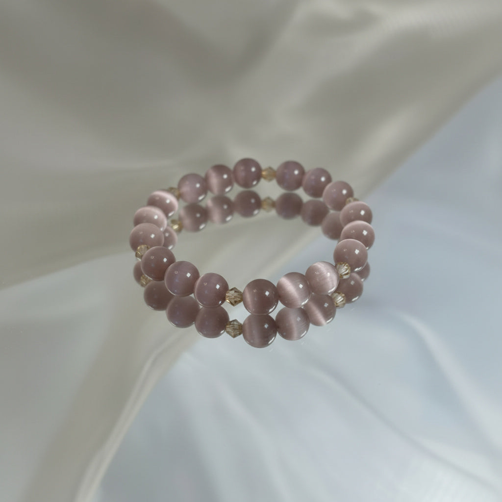 💜 Lavender Cat’s Eye Bracelet