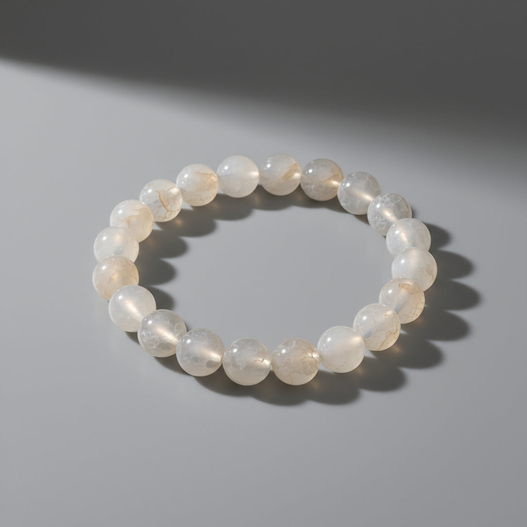 ❄️ Celestial Frost Agate Bracelet