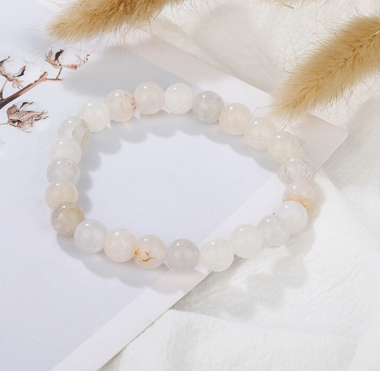 ❄️ Celestial Frost Agate Bracelet